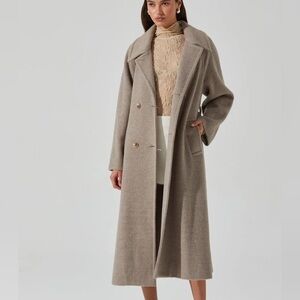 ASTR the Label Seeley Double Breasted Longline Coat